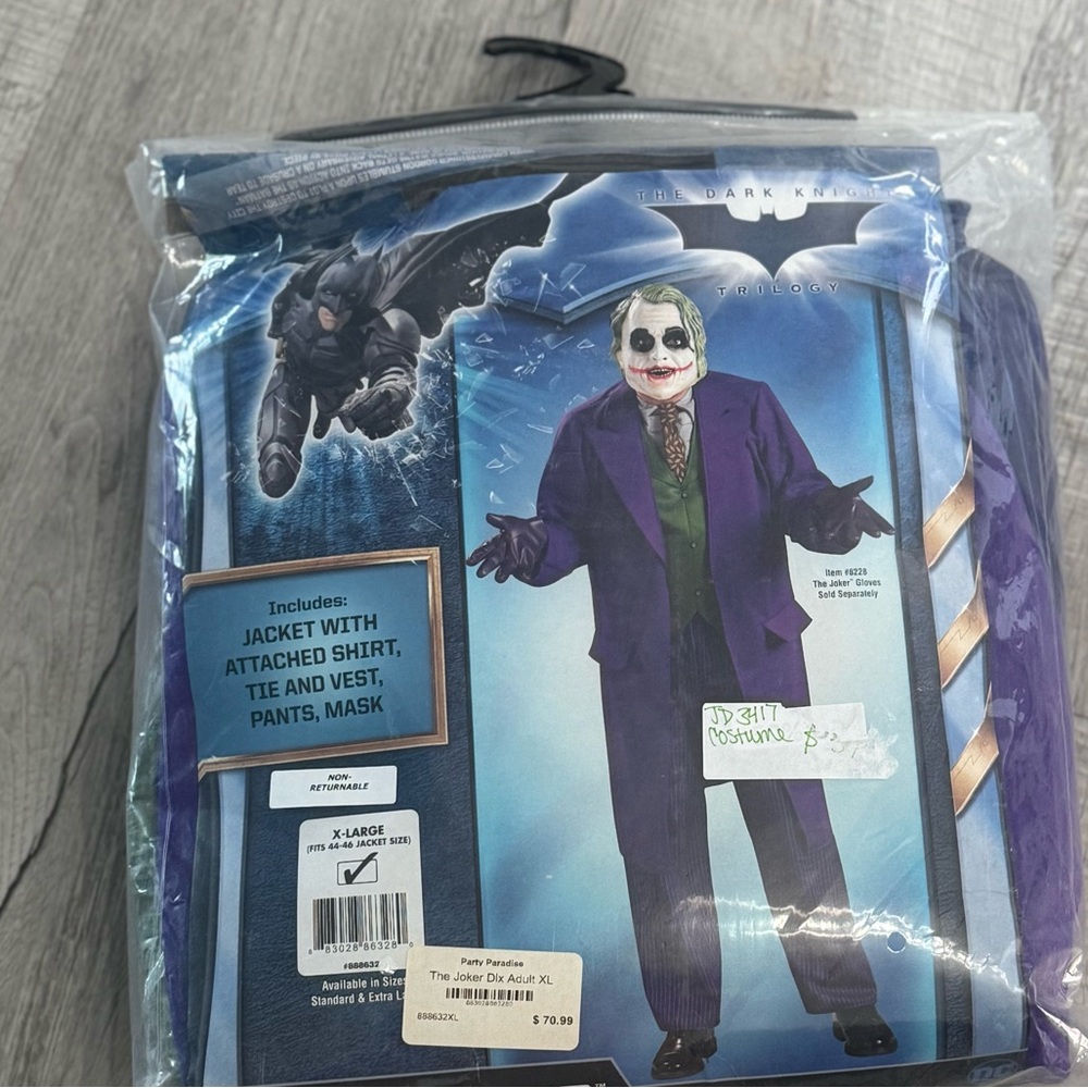 Rubbish Joker Costume with Purple Jacket